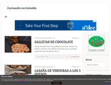 Tablet Screenshot of cocinandocongoizalde.com